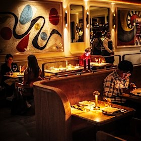 The dining room. 