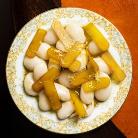 Fagioli and bottarga.