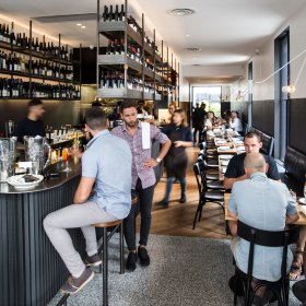 Take a seat at the bar.