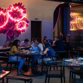 Inside the Lilymu dining room in Parramatta.