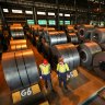 The BlueScope steelworks at Port Kembla.