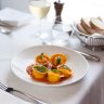 Tortelli filled with prawn mousse.