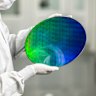 A phototonic wafer, which will form part of the quantum computer that PsiQuantum is building in Brisbane.