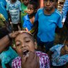 Australia spends a much smaller share of the federal budget on overseas aid than a decade ago