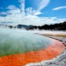 The Champagne Pool at the Waiotapu Thermal Reserve, near Rotorua, New Zealand.