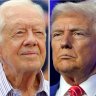 The late Jimmy Carter and president-elect Donald Trump.