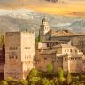 Alhambra sunset in Grenada, Spain.