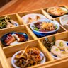 The box of nine small bites at Sakedokoro Namara.