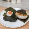 279 cafe’s onigiri with mentai mayo and shiso miso.