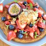 Blueberry and ricotta pancakes.