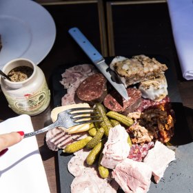 Charcuterie platter.