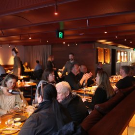 Inside the South Yarra restaurant.