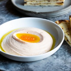 Taramasalata mullet roe dip. 
