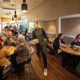 The restaurant is often busy.