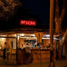 Outside the Brunswick Heads restaurant.