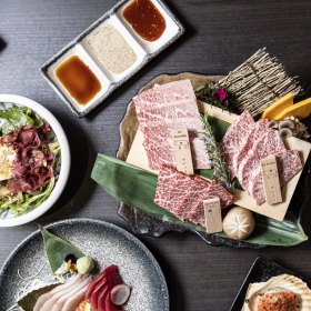 Wagyu set menu, cooked by you.