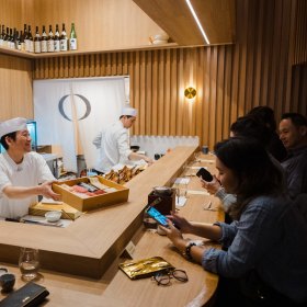 Inside Kuon Omakase.