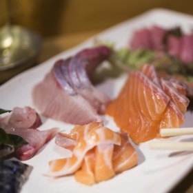 Mixed sashimi.
