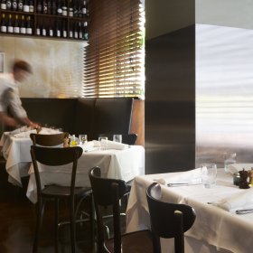 Inside the elegant space.