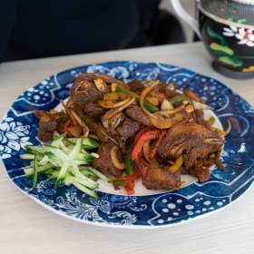 Lamb ribs with cumin.
