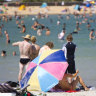 Williamstown beach is pictured during a Melbourne heatwave in January 2009.