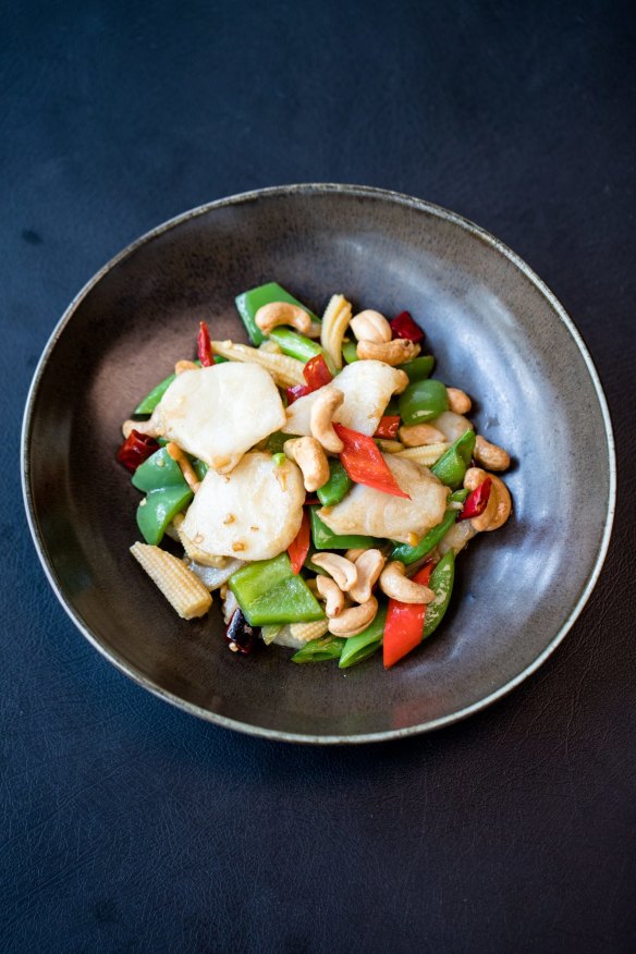 Glacier 51 toothfish with cashew nuts. 