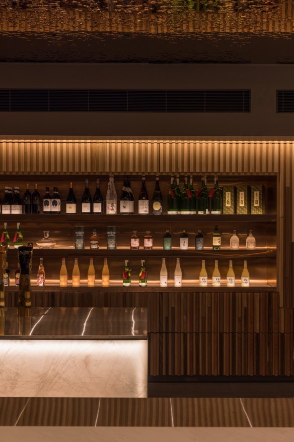 Inside the sleek Chatswood restaurant.