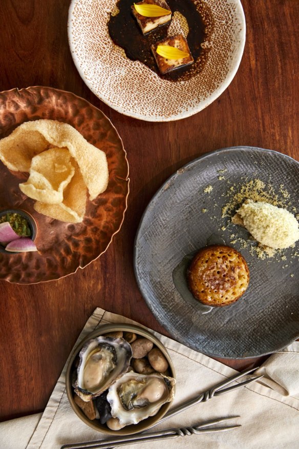 Australian fine dining cuisine at EXP. Restaurant, Pokolbin.