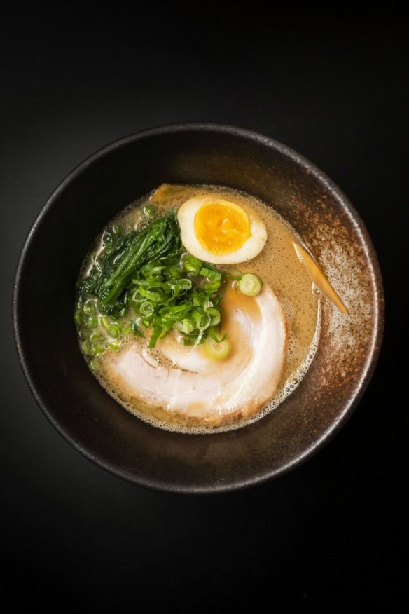 Pork chashu-topped shoyu ramen.