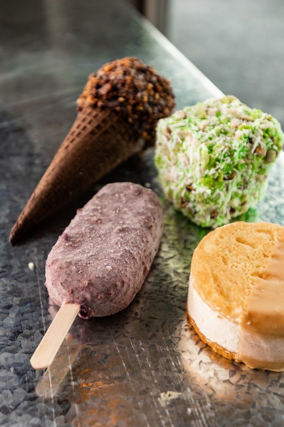 Ube halaytime, YemaBon, pandamington and ChamTop ice creams.