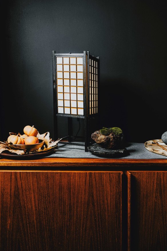 Moody vibes inside the Daylesford restaurant.