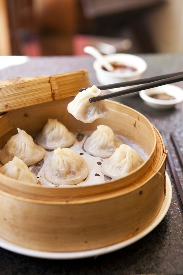 Xiao long bao at HuTong Dumpling Bar in the CBD.