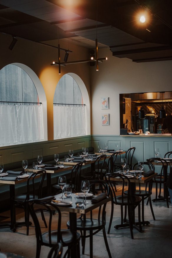 The dining room.