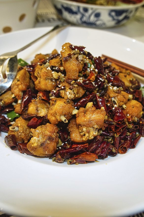 Chongqing chilli chicken.