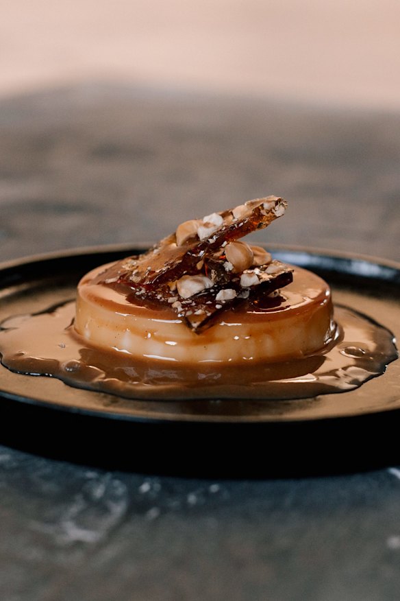 Alma’s caramel flan.