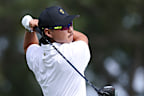 Min Woo Lee in action during the opening day of the Presidents Cup.