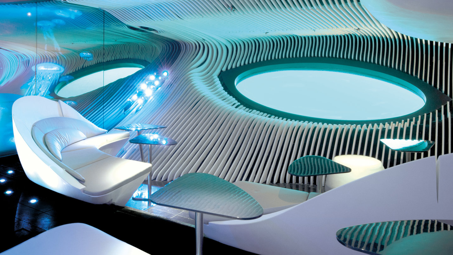 The 155m Ship With A World First Underwater Lounge