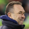 Canberra coach Ricky Stuart blasted Salmon after a match early last month