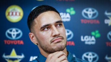 Valentine Holmes put in an impressive half-hour shift in a trial against the Broncos.