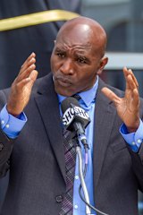 Evander Holyfield, 59, had not fought in a decade.