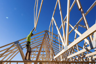 CoreLogic 的數據顯示，木材成本正在飆升，增加了建造房屋的成本。