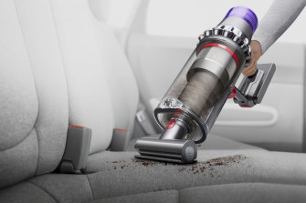 The Dyson V11 Outsize has a bigger battery and dust bin for all your extra gross stuff.