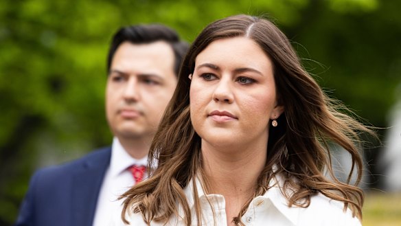 Brittany Higgins will return to court on Friday.