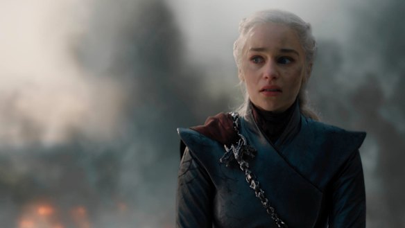 Emilia Clarke as Daenerys Targaryen in Game of Thrones.