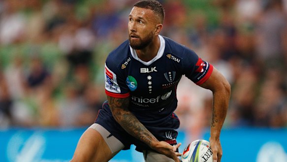 Quade Cooper during his time with the Melbourne Rebels.