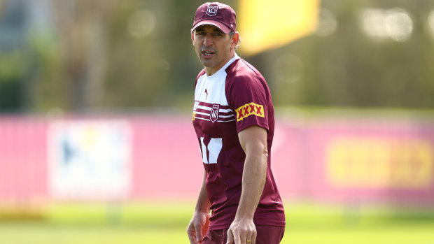 Billy Slater bristled at claims the Queensland coaching staff no longer saw eye to eye with Selwyn Cobbo.