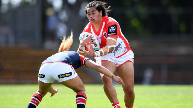 Maitua Feterika will turn out for the Dragons in her second NRLW grand final on Sunday after lifting the trophy with Brisbane last year.