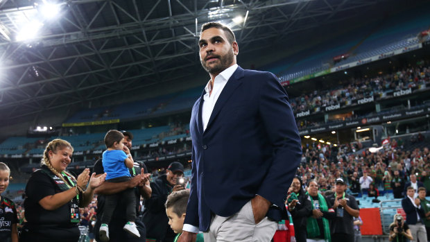 Out of rehab: Retired superstar Greg Inglis.
