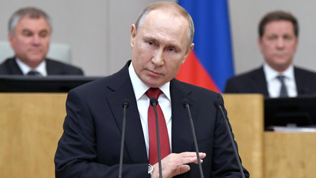 "We have had enough revolutions": Russian President Vladimir Putin.