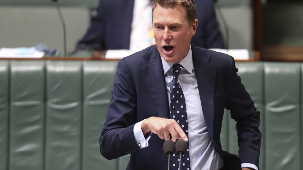 An energised Christian Porter went on the attack on Wednesday.